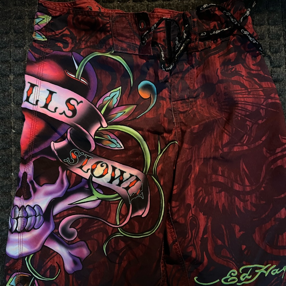 Ed Hardy swim trunks, like new